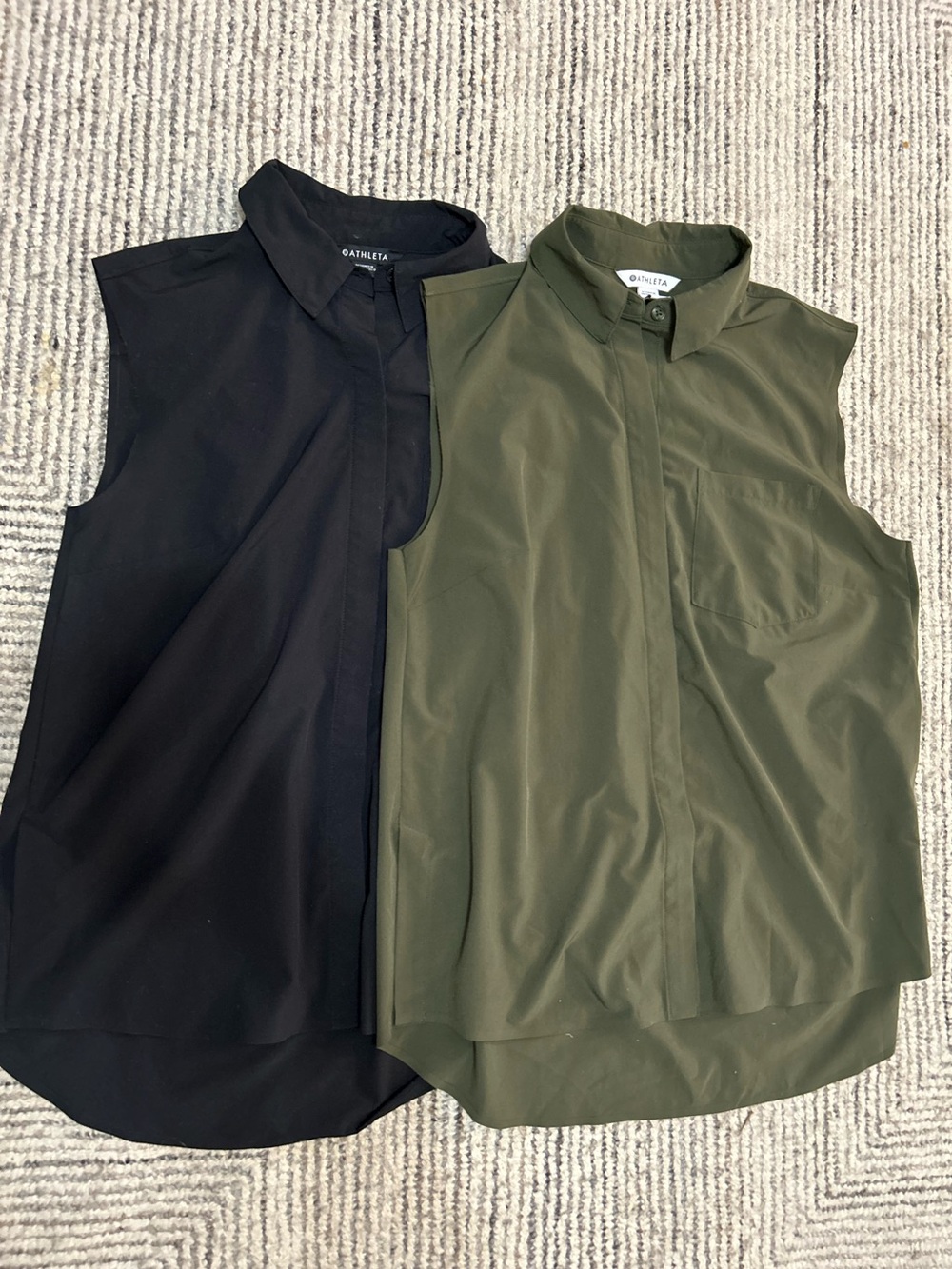 Athleta Everlasting Tank Top Size Small Lot of 2 button up Women’s